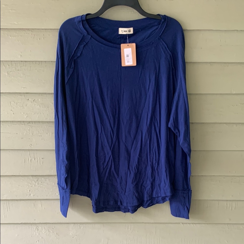 Water lili Long Sleeve Relaxed Raglan Sleeve Top
